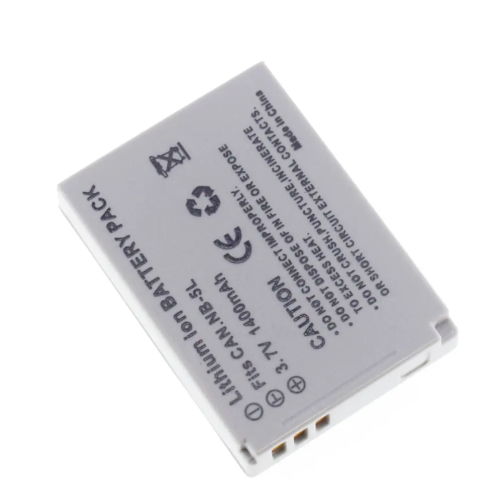 NB-5L Батарея + зарядное устройство для дома и автомобиля Зарядное зум-объектив Canon