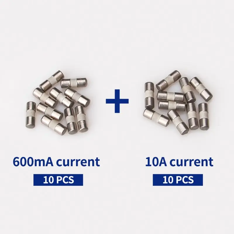20pcs Ceramic Fuse For Multimeter Instrument 600mA 10A British Plug | Обустройство дома