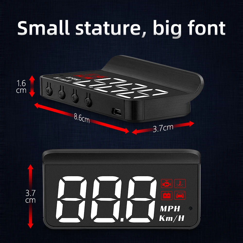 Новинка автомобильный проекционный дисплей M3 HUD OBD2 II EUOBD Предупреждение о