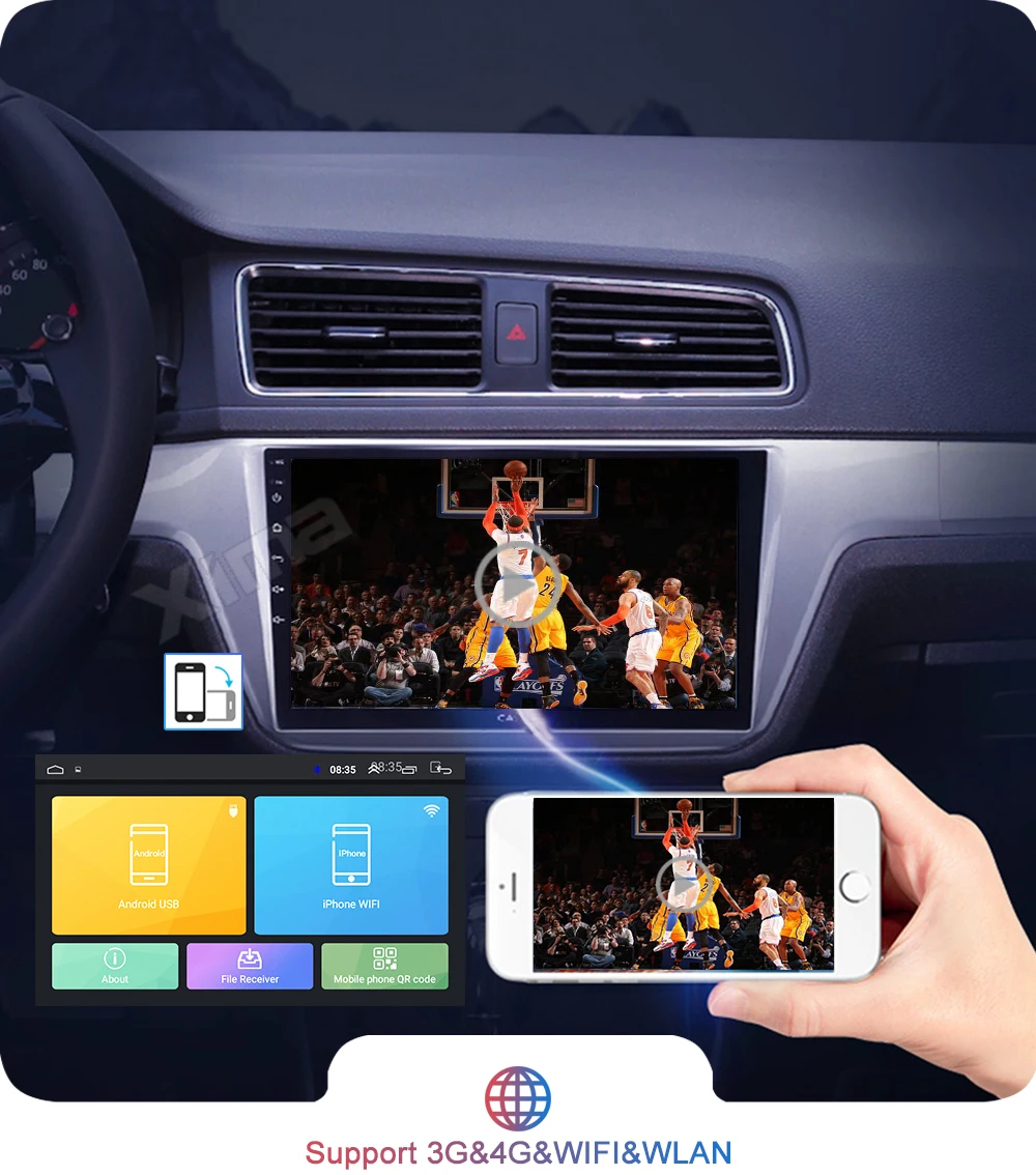 Android 9,0 автомобильный Радио gps мультимедийный плеер для Volkswagen Skoda Octavia golf 5 6 touran passat B6 polo tiguan jetta Bora rapid