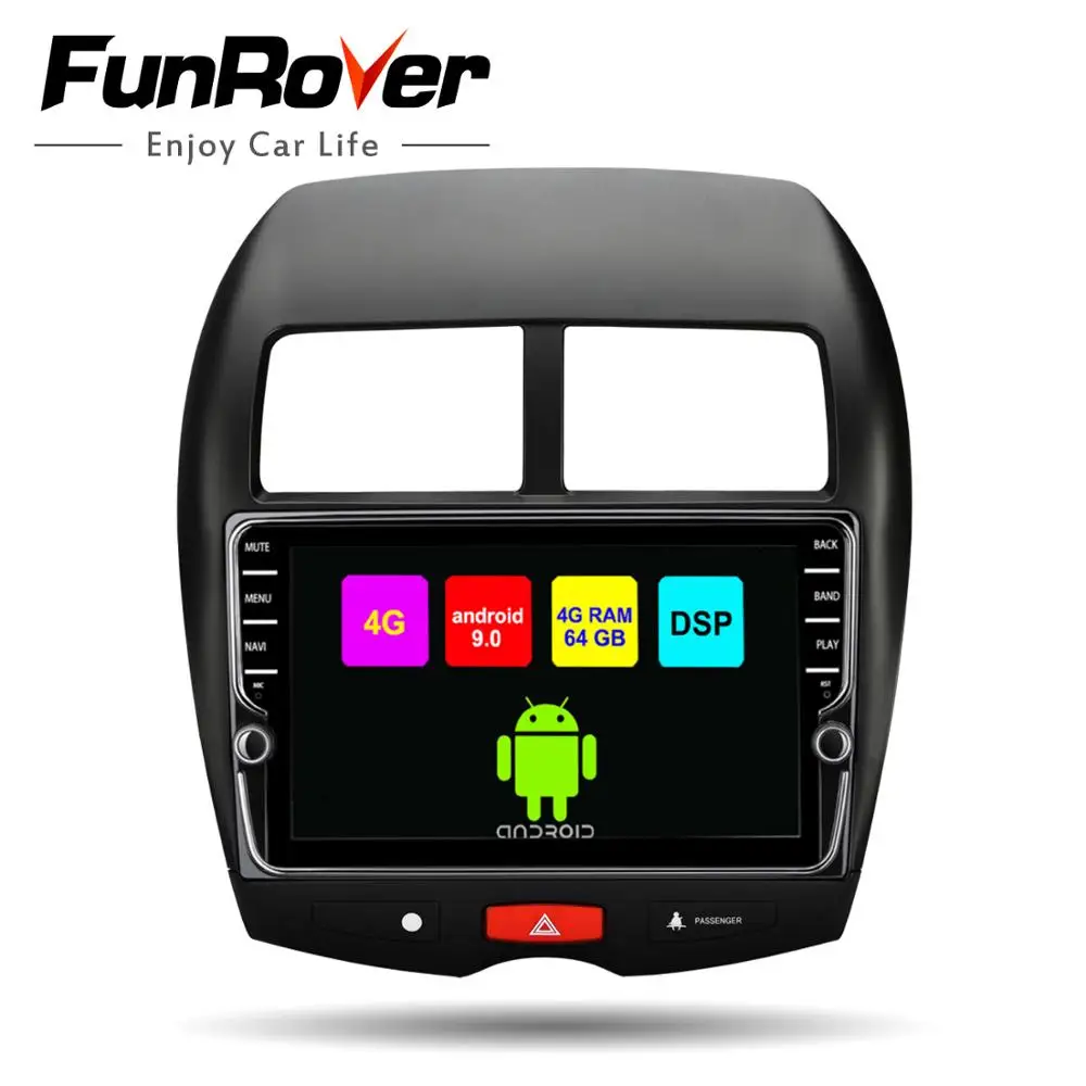 Funrover Octa 8 core android 9 0 автомобильный dvd мультимедийный плеер радио для Mitsubishi ASX 2010 17