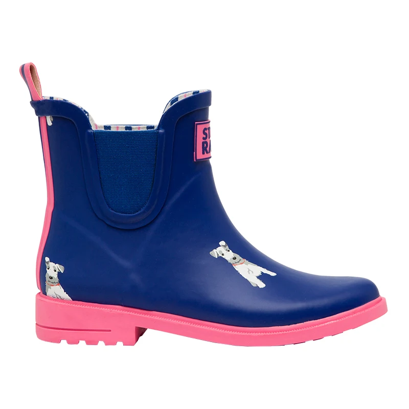 DRIPDROP Резиновые сапоги для женщин Женские резиновые ботильоны Далматин Корги