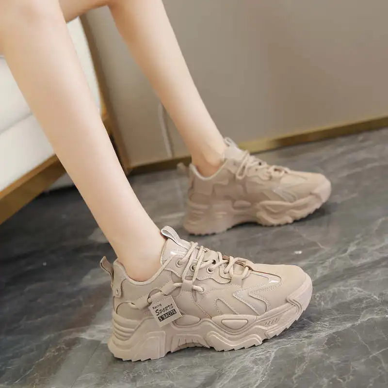 

Quilted Woman Sneakers White Lace Women's Sport Shoes Scarpa Women Running Shoes 2021 Sports Shoes for Women Brands Tennis 437G
