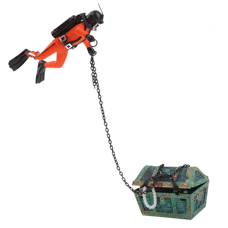 

treasure Treasure hunter Diver Decoration for Aquarium Fish Tank CNIM Hot