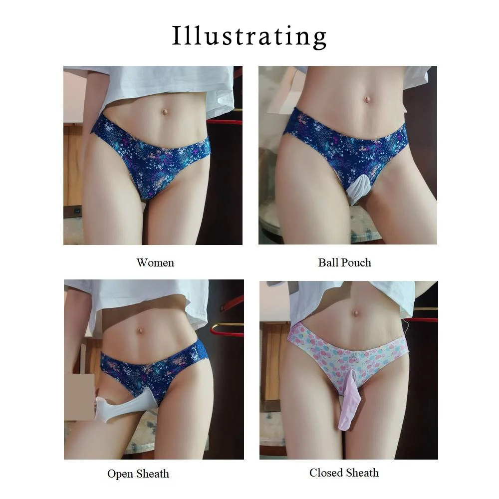 Мужские дышащие трусы стринги с карманом прозрачные сетчатые слипы кружевное