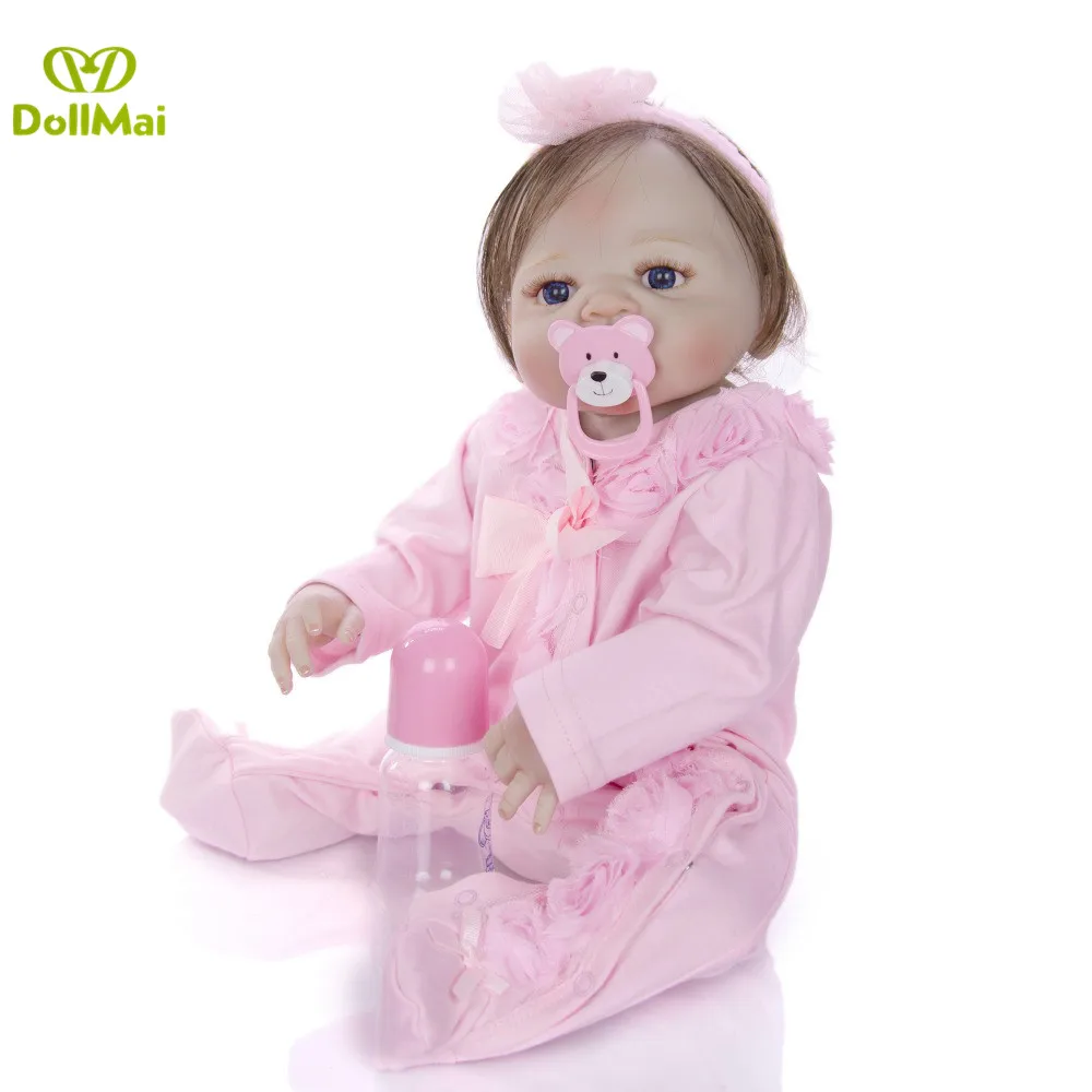 Кукла новорожденная силиконовая Детская кукла младенец для купания с