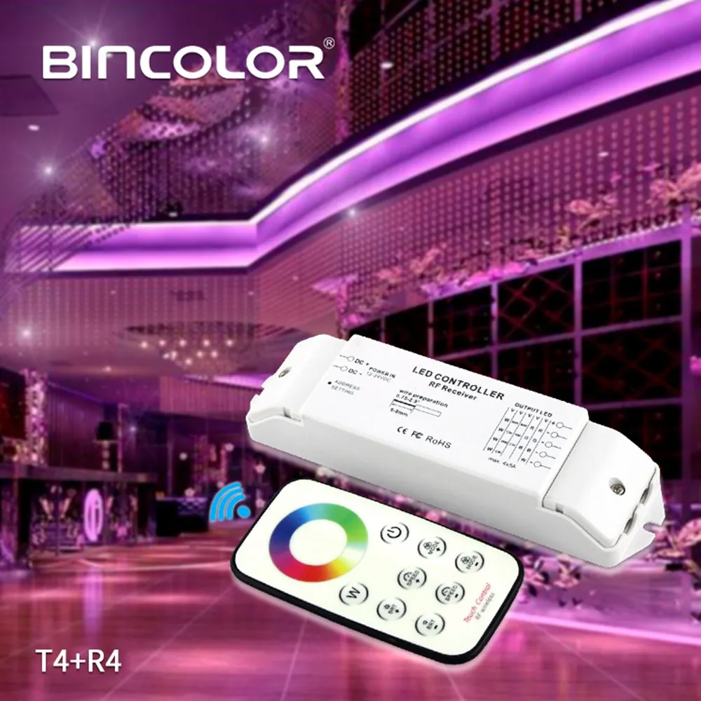 Bincolor T4 + R4 беспроводной пульт дистанционного управления RGBW светодиодный