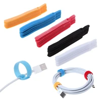 for length 14 5 cm 20 fasten reusable cable organizer earphone mouse tie cable management wire winder