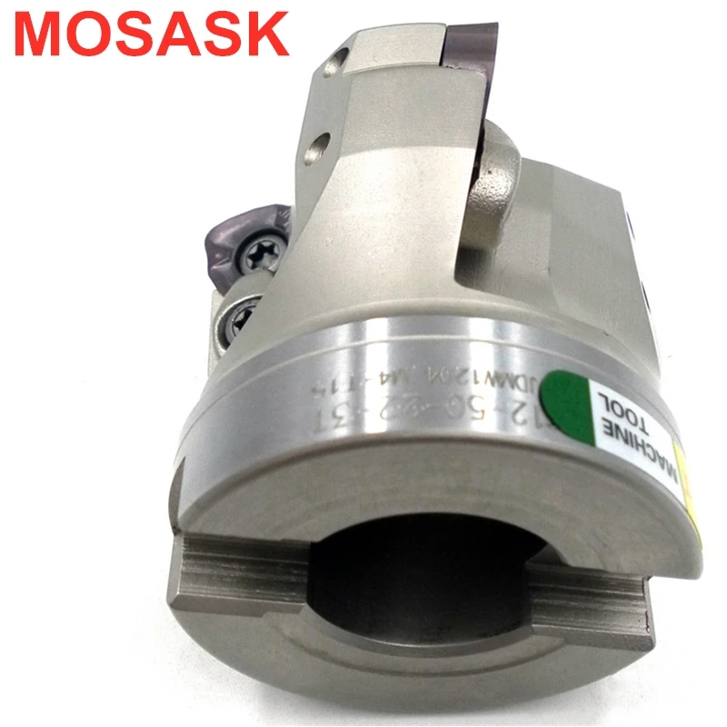 Mocask AJX адаптер твердосплавное лезвие JOMW вставка Концевая фреза AJX12R50-22-3T фрезерование с ЧПУ быстрая подача лица резак