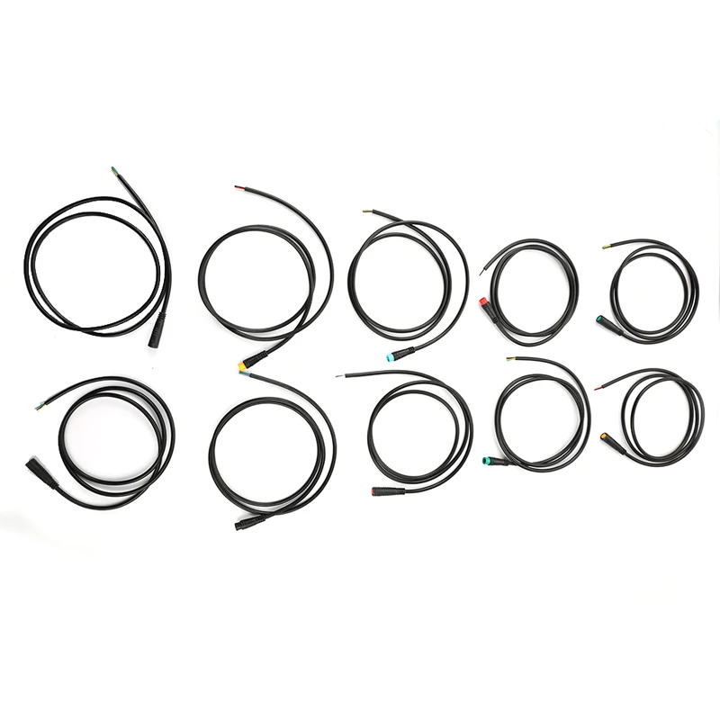 

Super Complete！Connector 2 3 4 5 6Pin Cable Waterproof Connector For Ebike Bafang Display Optional Pin Cable