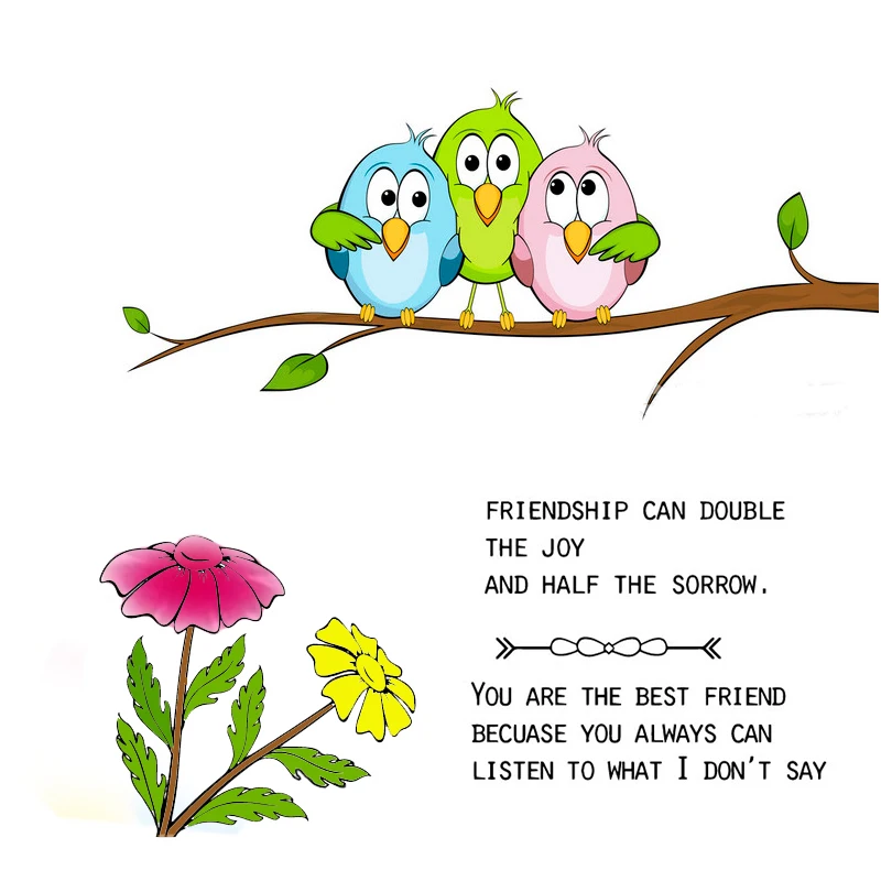 

Bird On Tree Clear Stamps Cutting die For DIY Scrapbooking/Card Making/Album Decorative Rubber Stamp Crafts