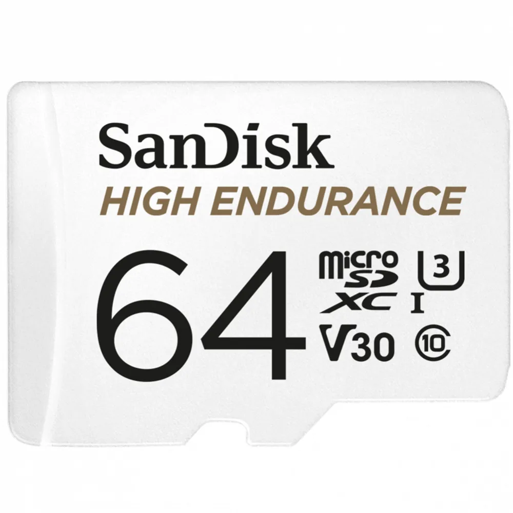 Карта памяти 64GB SanDisk® High Endurance microSDHC Card with Adapter for Dashcams & home monitoring|Карты памяти| |