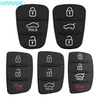 Новый запасной 3-кнопочный пульт дистанционного ключа-Брелок чехол резиновая прокладка для Hyundai I10 I20 I30 IX35 для Kia K2 K5 Rio Sportage Флип-ключи запчасти