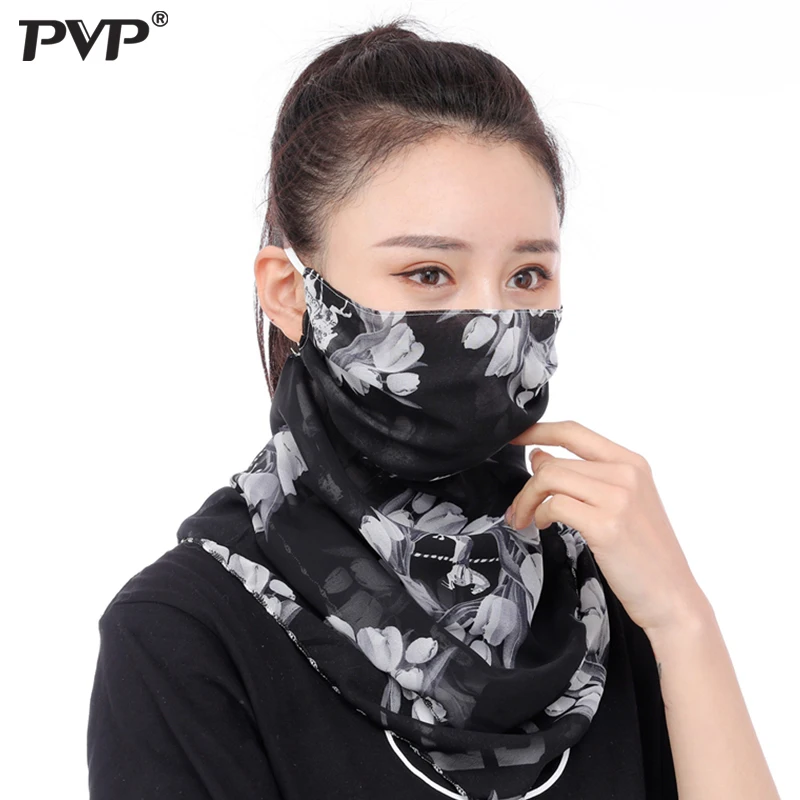 PVP 1 шт. солнцезащитный крем треугольный шарф маска для шеи женщина Лето Защита от