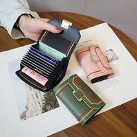 ins new korean woven anti demagnetization zipper card bag organ fashion multi card change card bag bank card tide