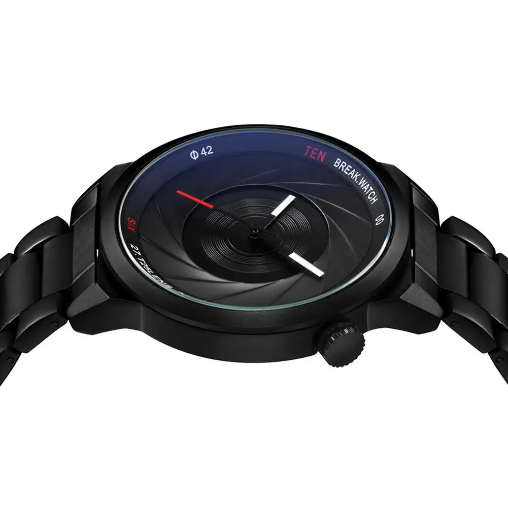 HobbyLane BREAK T25 Fashion Men Women Waterproof Steel Strap Casual Quartz Wrist Watch | Наручные часы
