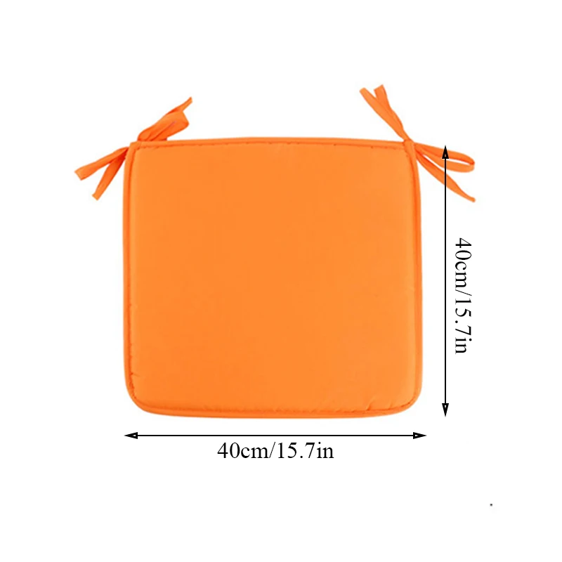 

Removable Circular Chair Cushion Sponge Chair Pad Solid Color Simple Household Tie-on For Bistro Stool Seat Chair Pad