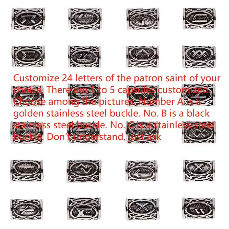 Браслет-амулет Викингов с рунами и ароматерапией из нержавеющей стали 316L для мужчин и женщин.