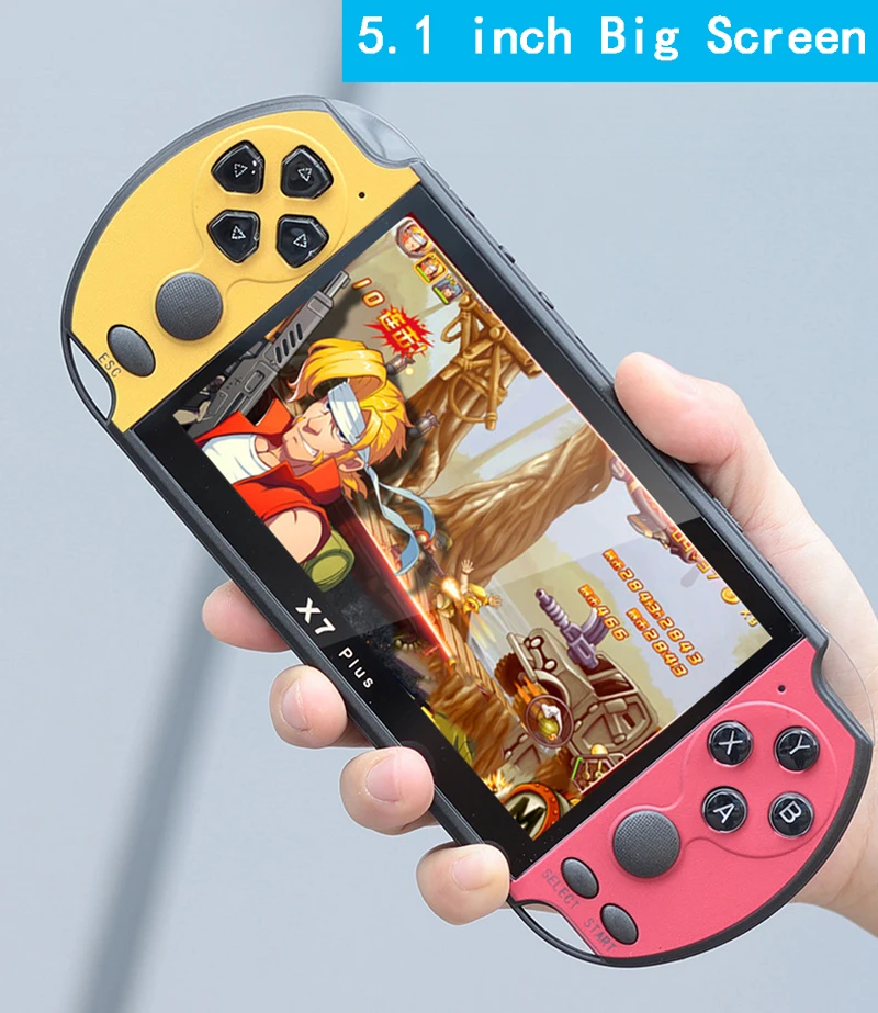 Новая Ретро игровая консоль 5,1 дюймов портативный игровой плеер встроенный 3000 игр классические MP4 видео игровые приставки Поддержка загрузки игры