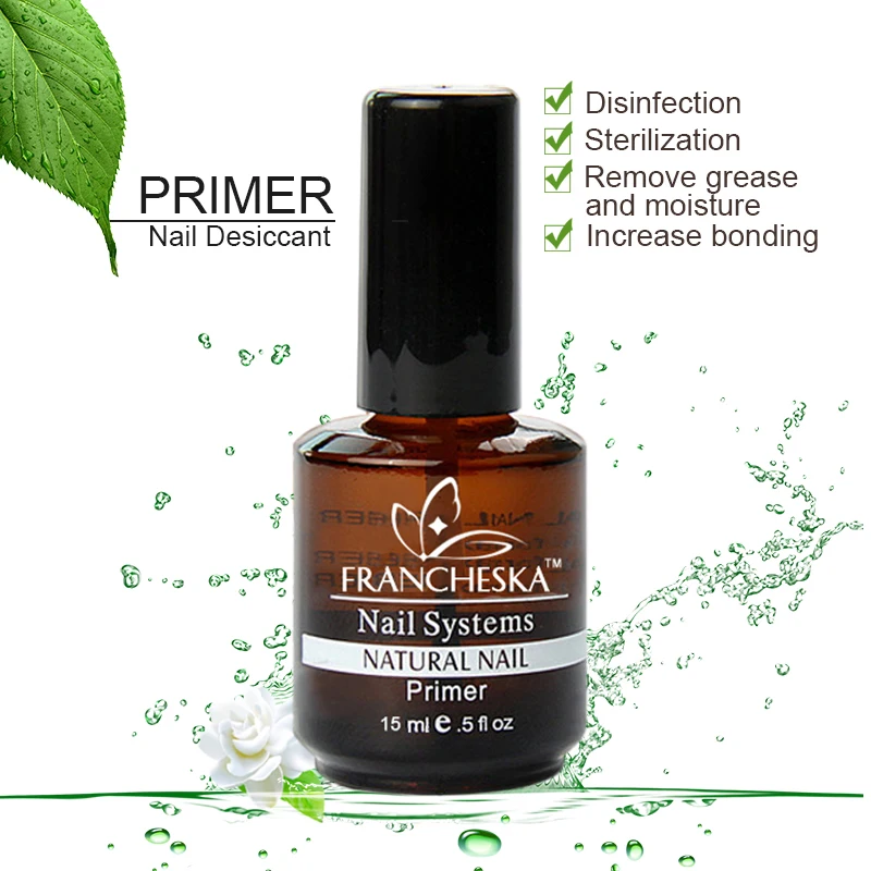 

Francheska nail primer base for nail cleaning agents and adhesives uv gel polish tips uv gel manicure tips function use