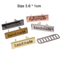 10pcs accessories decorations letters sewing garment labels metal clothing bags handmade tags