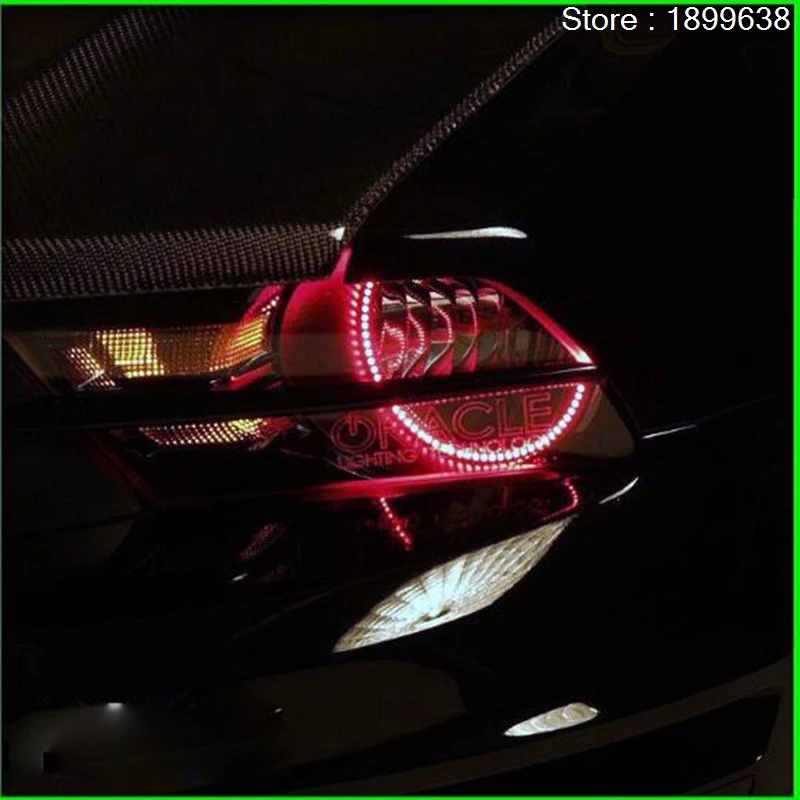 Для ford mustang 2010 2011 2012 светодиодный периметр кольца Фар halo многоцветный RGB ангел демон глаза