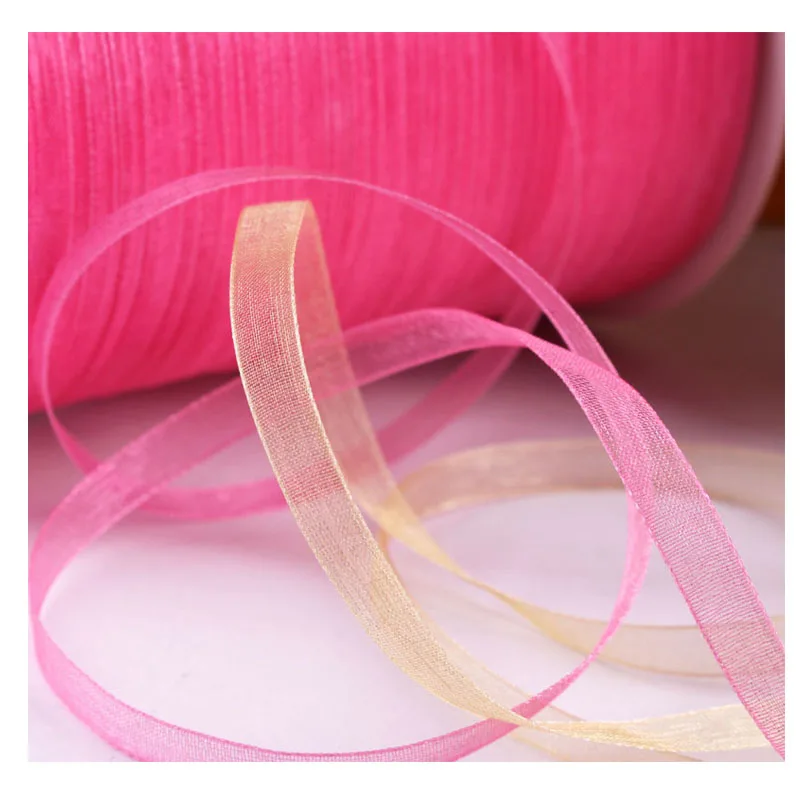 Украшения из шелковой ленты органзы 20 метров 6 мм | Дом и сад