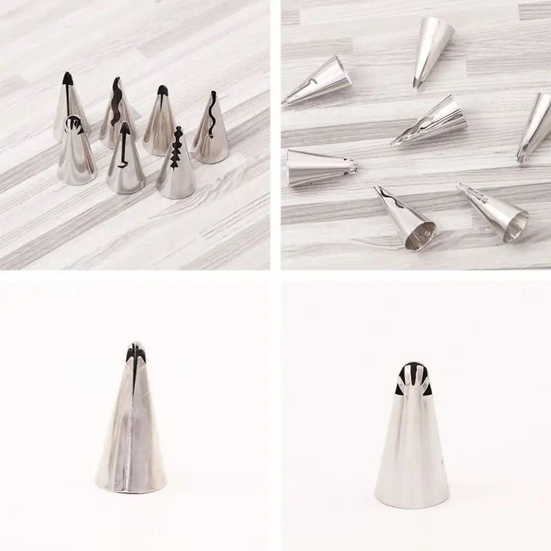 7 шт. Свадебная русские Кондитерские насадки Пышная юбка глазури трубопроводов