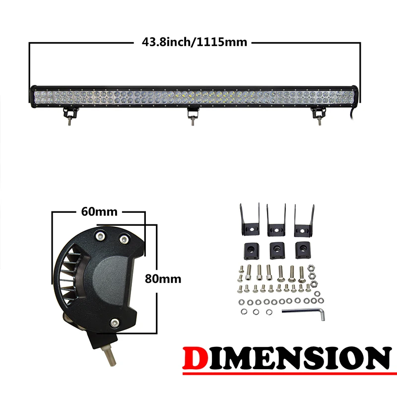 Будет мощная 44-дюймовая внедорожная светодиодная балка с комбинированным лучом
