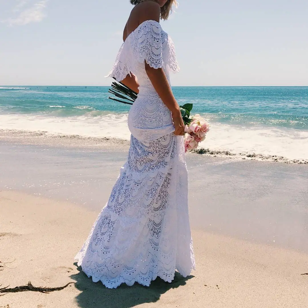 Новое поступление 2021 длинное платье для пляжа вечерние женщин с открытыми