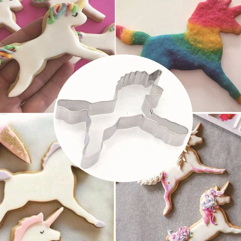 Печенье в форме лошади Единорога резак торт Шоколадный Fondant (сахарная) мыло хлеб