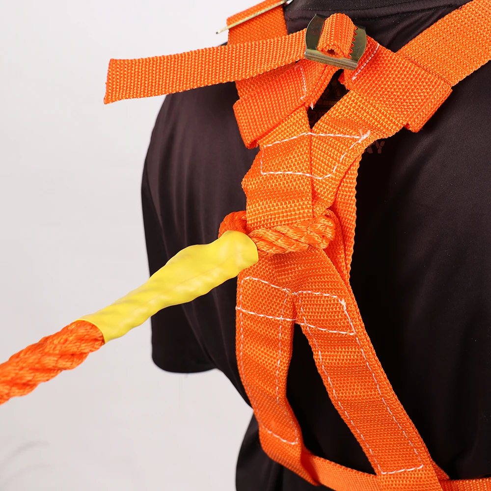 Adjustable Aerial Work Safety Belt Five-Point Fall Protection Polypropylene fiber Camping Climbing Accessories | Спорт и развлечения
