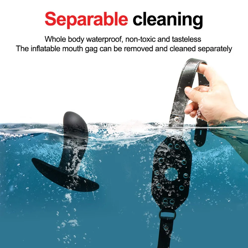 Надувной пенис Guimi с открытым ртом заглушка для пениса оральный фаллоимитатор