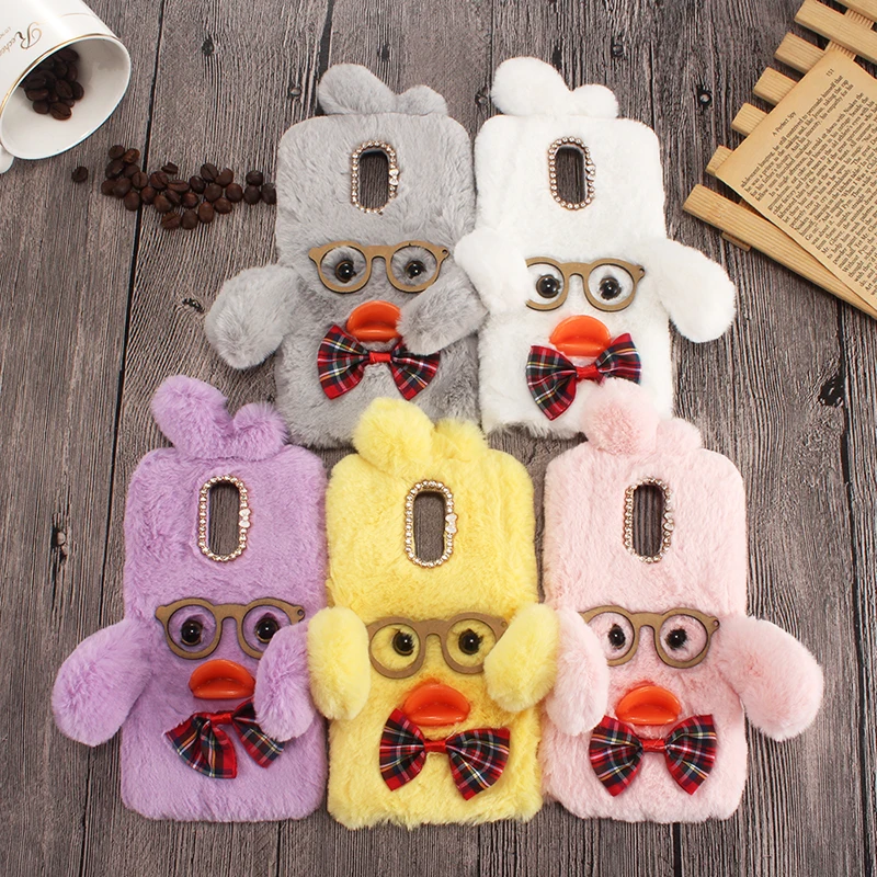 DIY Winer мягкий подарок с пушистой уткой красивый стильный защитный чехол для Umidigi Z2