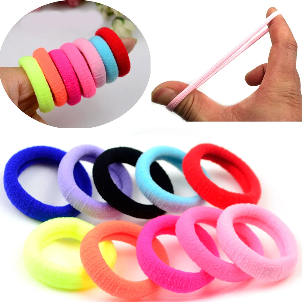 

12/30/50pcs/Set Elastic Hair Bands Girls Hair Accessories Colorful Nylon Headband Kids Ponytail Holder Scrunchies Ornaments Gift