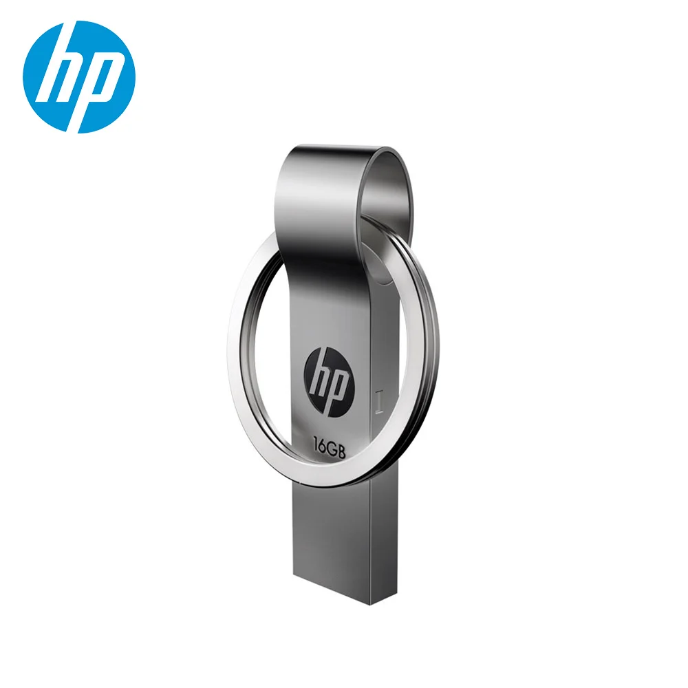 Hp мини металлический флеш диск usb 2 0 64GB 32GB 16GB брелок Flashdrive Портативный Pendrive Memory Stick
