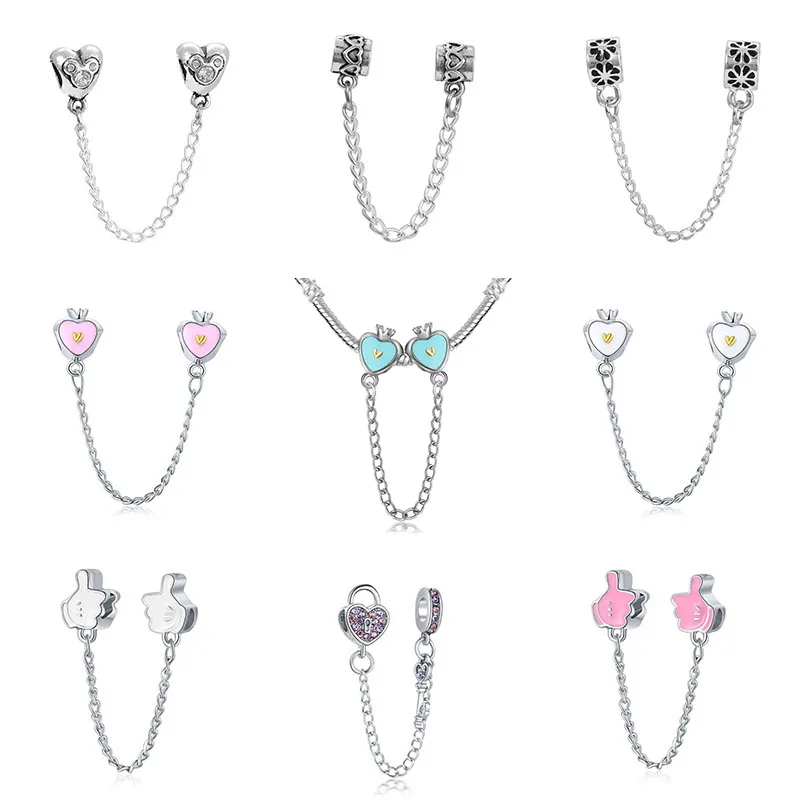 DIY charms plata de ley оригинальный браслет ювелирные изделия на День святого Валентина