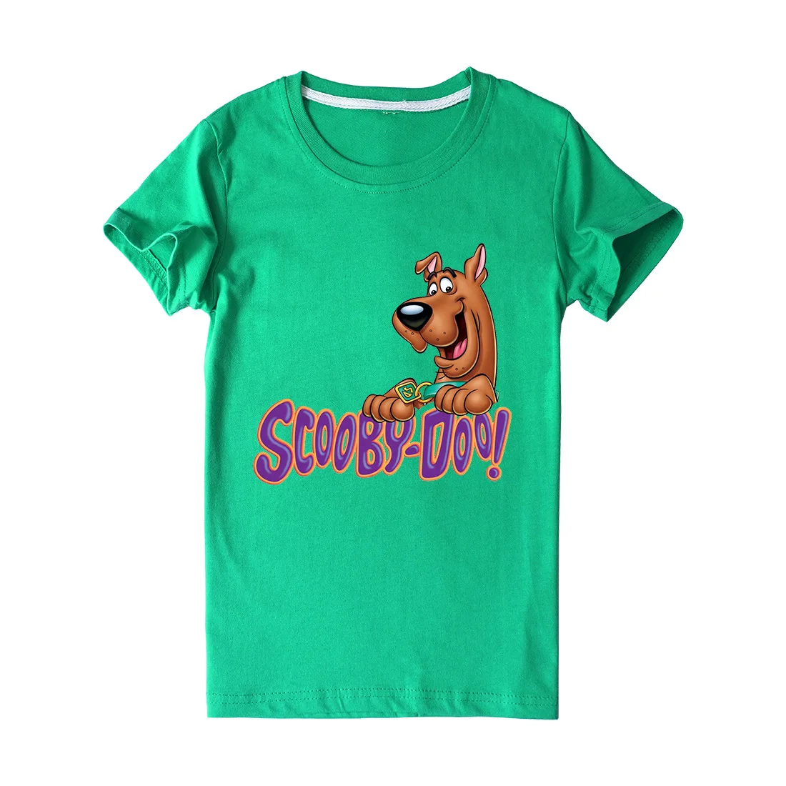 

Summer Fashion Unisex Scooby-Doo T-Shirt Children Boys Short Sleeves White Tees Baby Kids Polyester Tops For Girls Clothes