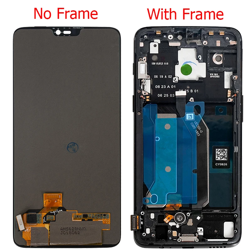 Оригинальный ЖК дисплей 1 + 6 для Oneplus с рамкой 28 дюйма AMOLED One Plus A6000 A6003 сенсорный