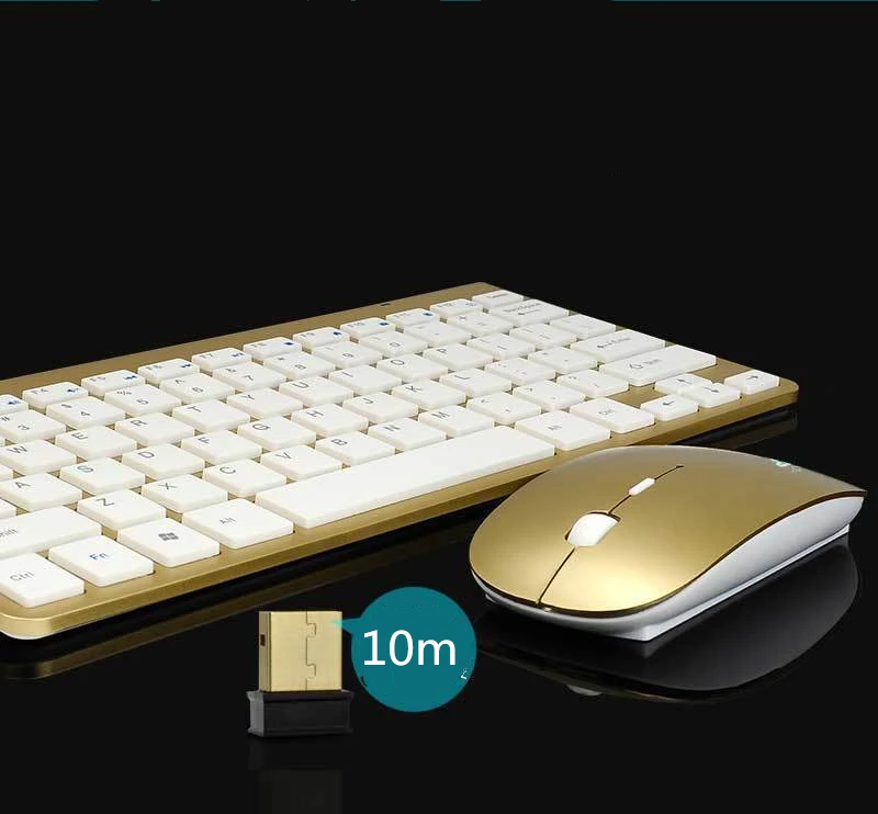 Портативная беспроводная клавиатура для ноутбуков Mac ТВ-приставок 2 4G