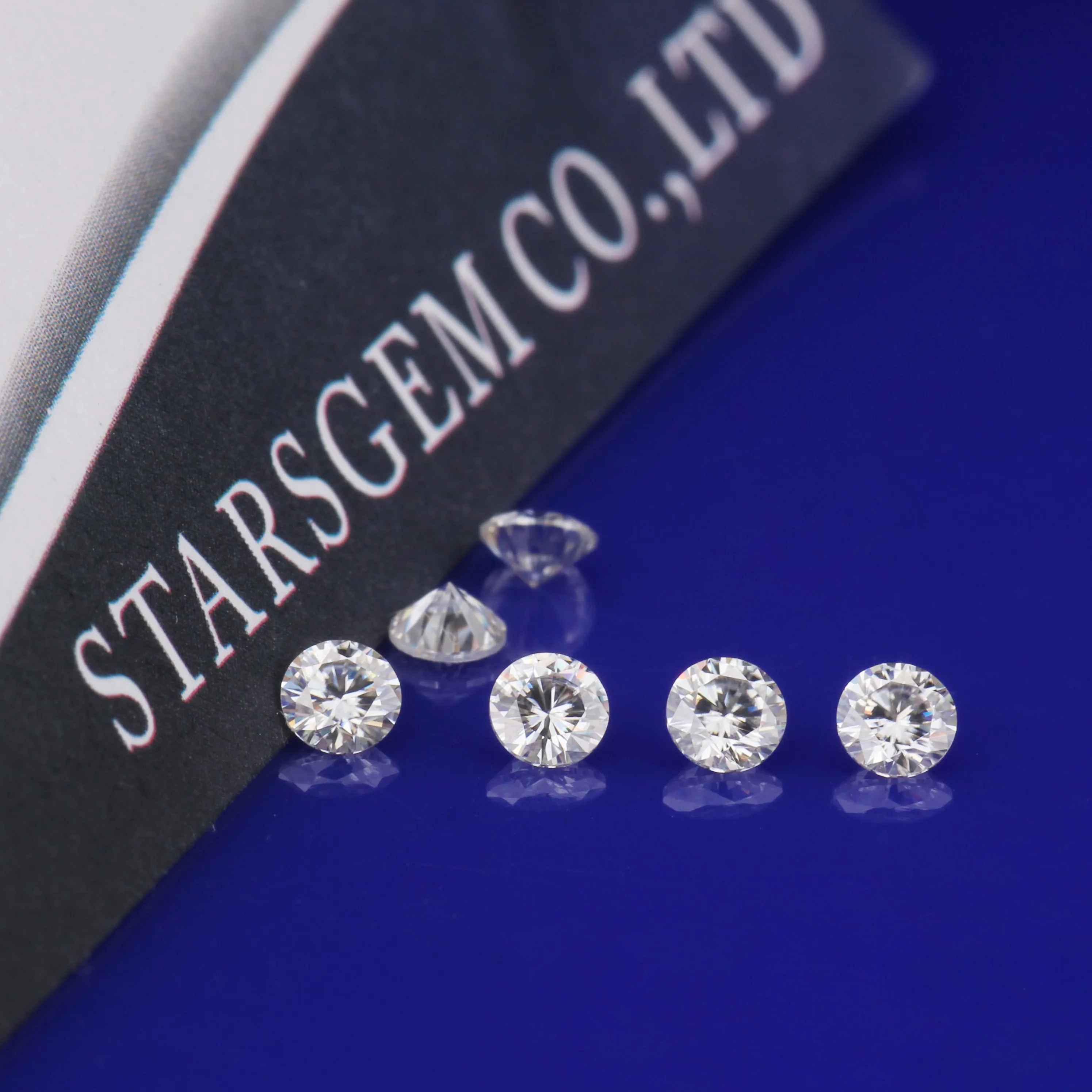 10 шт STARSGEM супер белый красивый Тест Положительный круглый блестящий огранка 2 5 мм