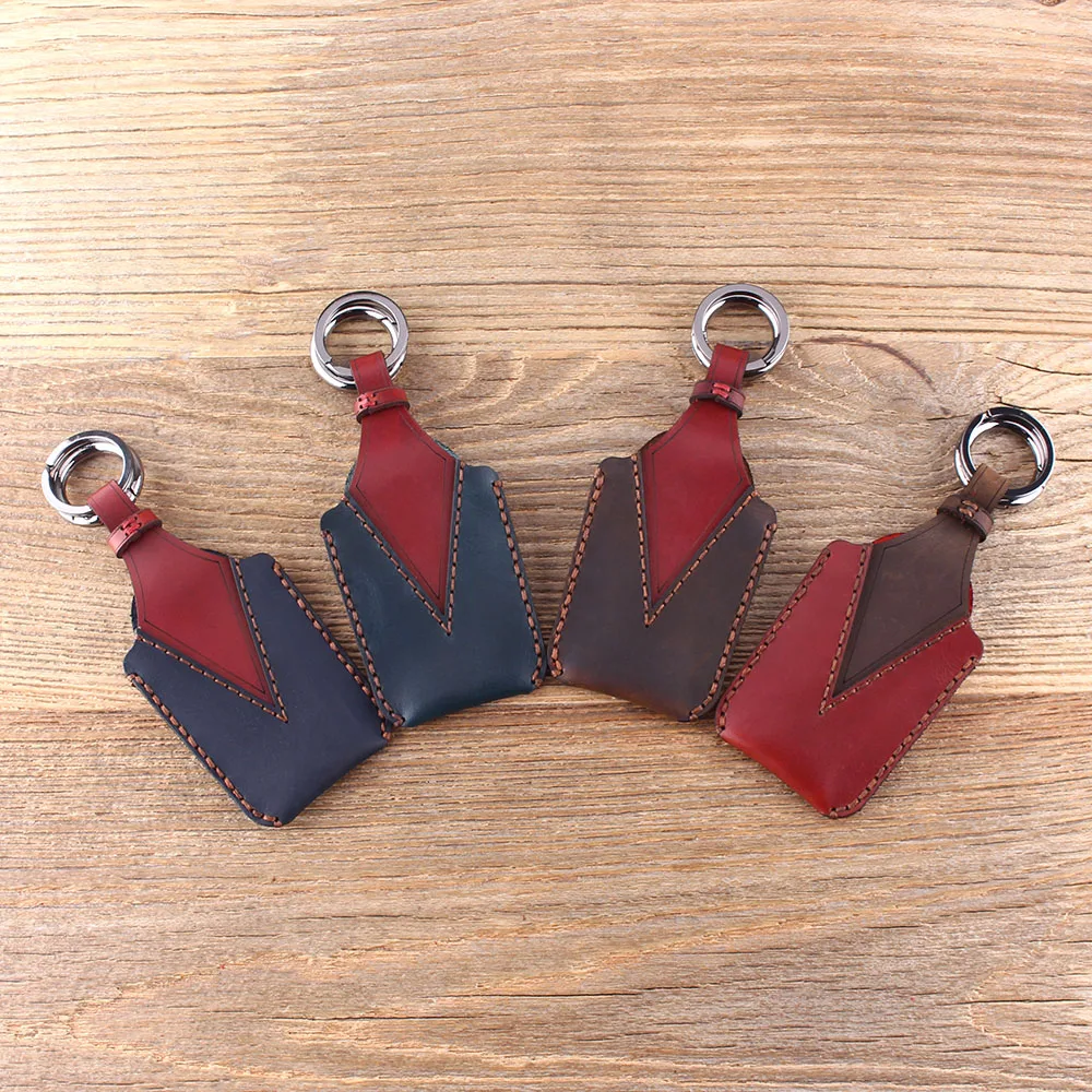 Защитный чехол KEYYOU из натуральной кожи с 3 кнопками и дистанционным управлением