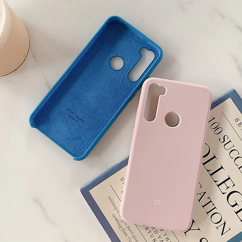 Оригинальный чехол для XIAOMI Redmi Note 8T 8 Pro жидкий силиконовый защитный Ударопрочный