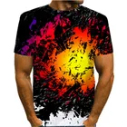 Футболка для взрослых, забавная психоделическая 3D печать, модные повседневные футболки с коротким рукавом, Мужская Уличная одежда в стиле Харадзюку, футболка оверсайз