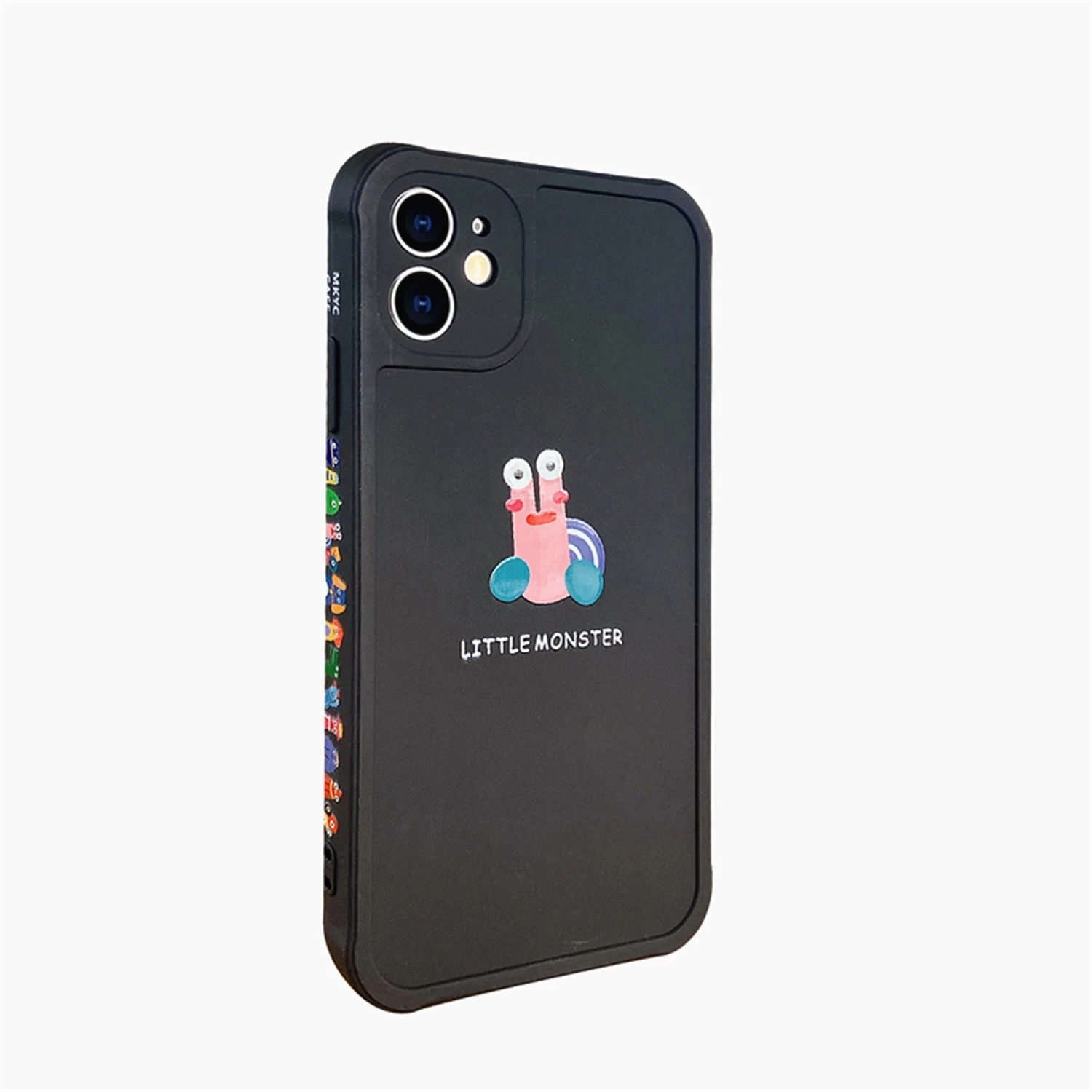 

Suitable for Apple 12pro / max x mobile phone case 8plus personality creative fall proof side monster lovers mobile phone case
