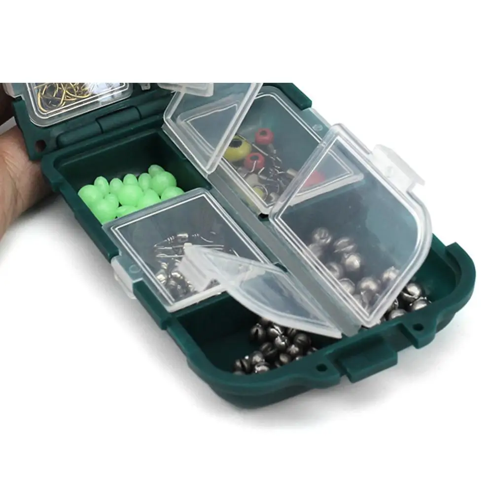 157 шт. набор рыболовных снастей включая крючки для джига космические бобы