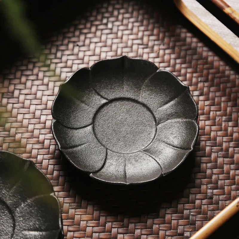 

Creative thermal insulation coaster Japanese purple sand teapot cup holder Tea cup mat coaster Ceramic tea set anti scalding mat