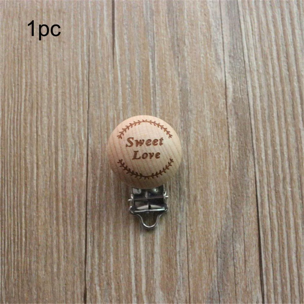Sweet Love 1pc 5 шт./лот, Детская соска, зажим, держатель, соска, однотонный цвет, Детские зажимы для пустышки, для детей, застежки, держатели, аксессуары - Цвет: Sweet Love 1pc