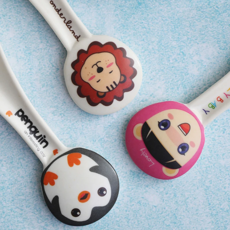 Children Tableware Baby Feeding Dishes Spoons Flatware Cutlery Colher Spoon Silicone Soup Ladle