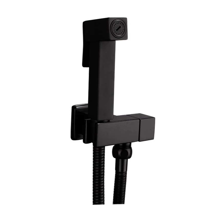 Ручной набор для биде на унитаз латунный ручной черный кран ванной распылитель